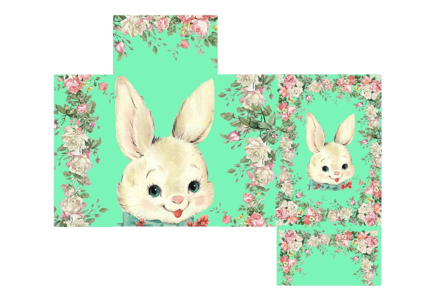 Muck N Brass Easter Bunny Kitsch Lightbox printable downloads for mini cereal boxes
