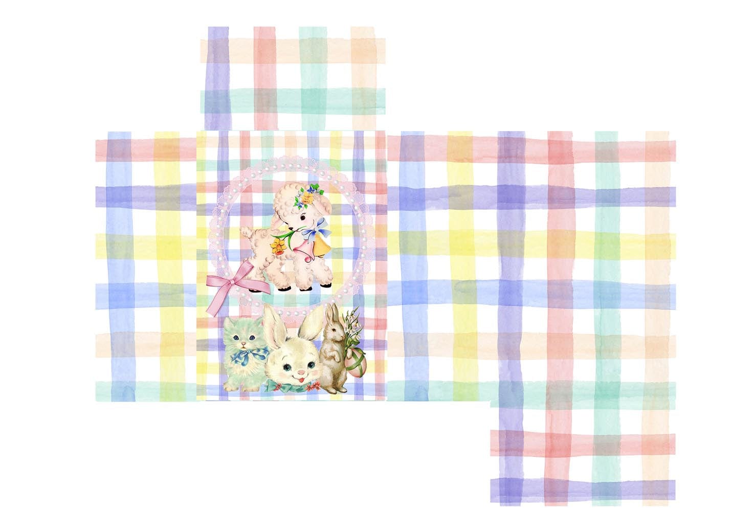 Muck N Brass Easter Lamb Kitsch Lightbox printable downloads for mini cereal boxes