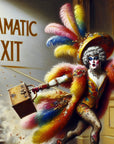 Muck N Brass Posters, Prints, & Visual Artwork A4 The Dramatic Exit Print
