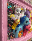 Muck N Brass Posters, Prints, & Visual Artwork Toys R Art Pony Art in a Pink Frame