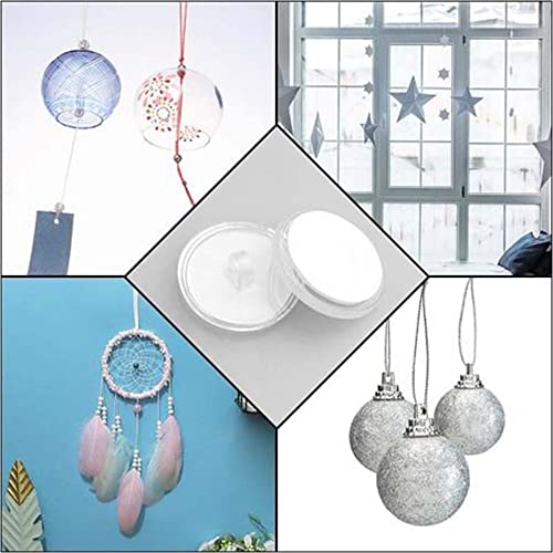 PLCatis Ceiling Hooks Self Adhesive 100pcs Clear Small Plastic Hooks Self Adhesive 20mm Hold Strongly No Drilling Transparent Round Sticky Back