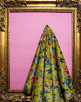 Muck N Brass Fabric Luxury Velvet / Metre Chimiracle mustard fabric