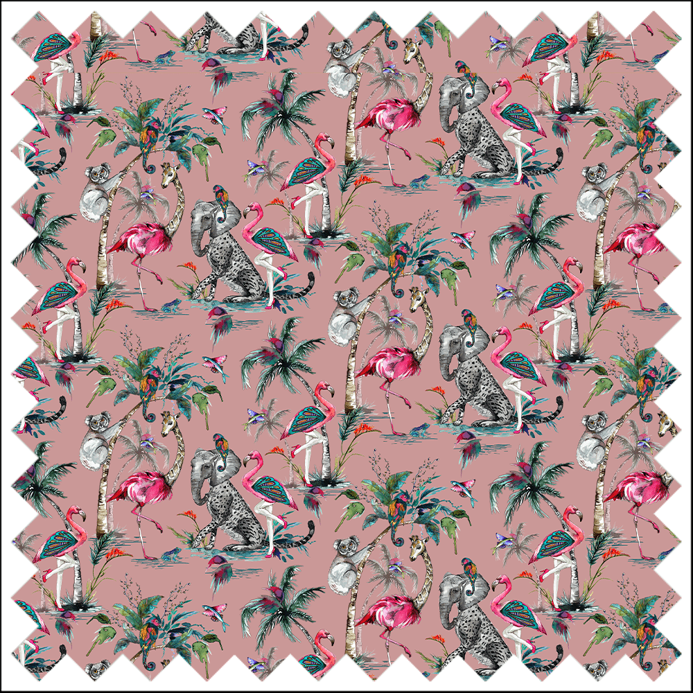Muck N Brass Fabric Luxury Velvet / Metre Chimiracle pink fabric