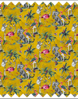 Muck N Brass Fabric Luxury Velvet / Swatch Chimiracle mustard fabric