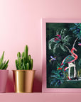Muck N Brass Posters, Prints, & Visual Artwork Chimiracle emerald prints FLAMINGO