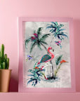 Muck N Brass Posters, Prints, & Visual Artwork Chimiracle grey prints FLAMINGO