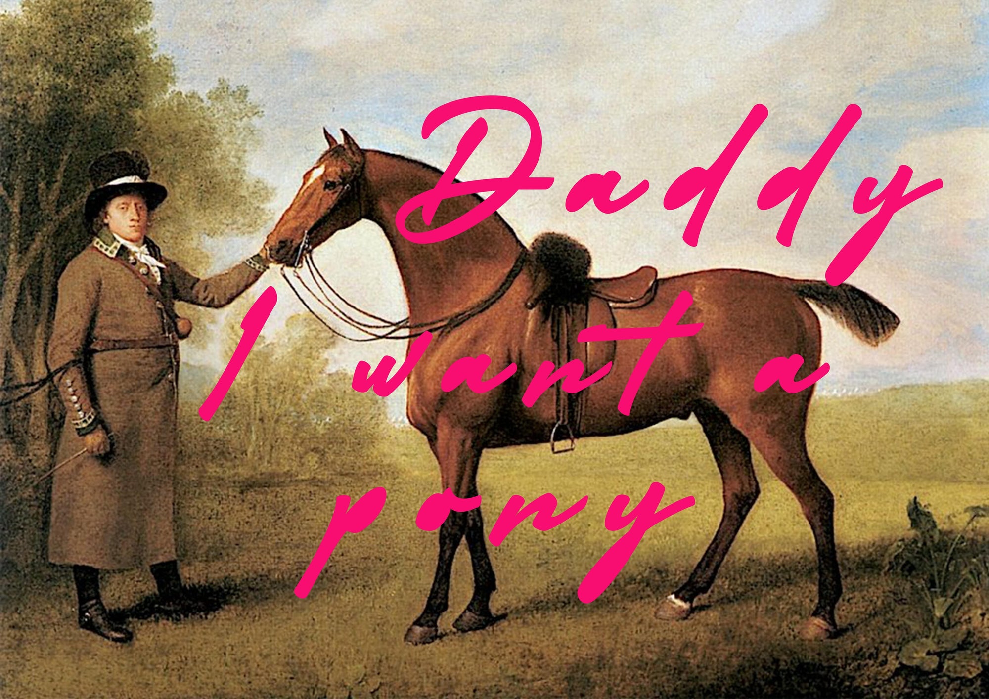 Muck N Brass Posters, Prints, & Visual Artwork Daddy I Want A Pony print