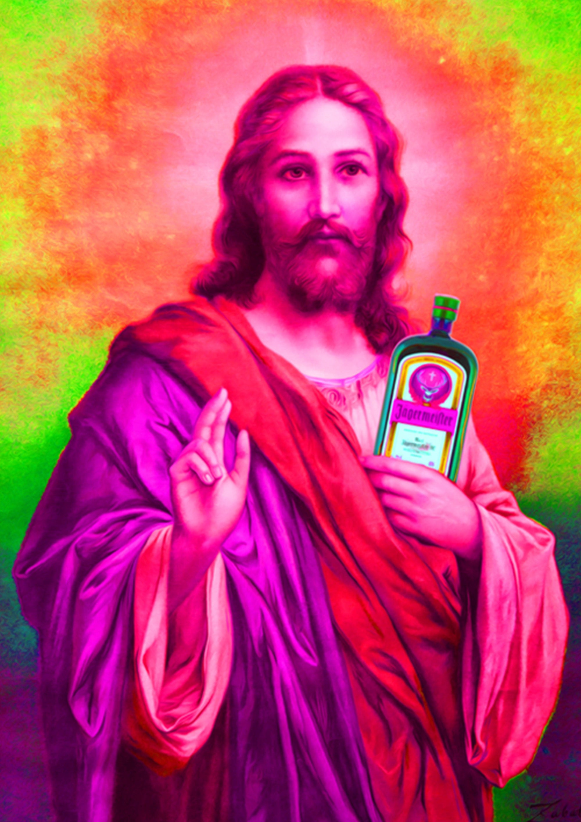 Muck N Brass Posters, Prints, & Visual Artwork Jesus Juice print