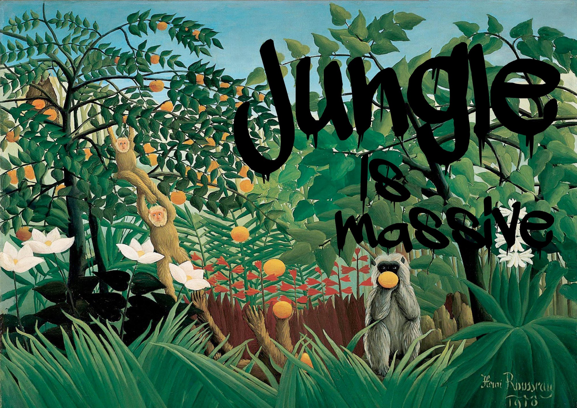 Muck N Brass Posters, Prints, & Visual Artwork Jungle Is Massive print