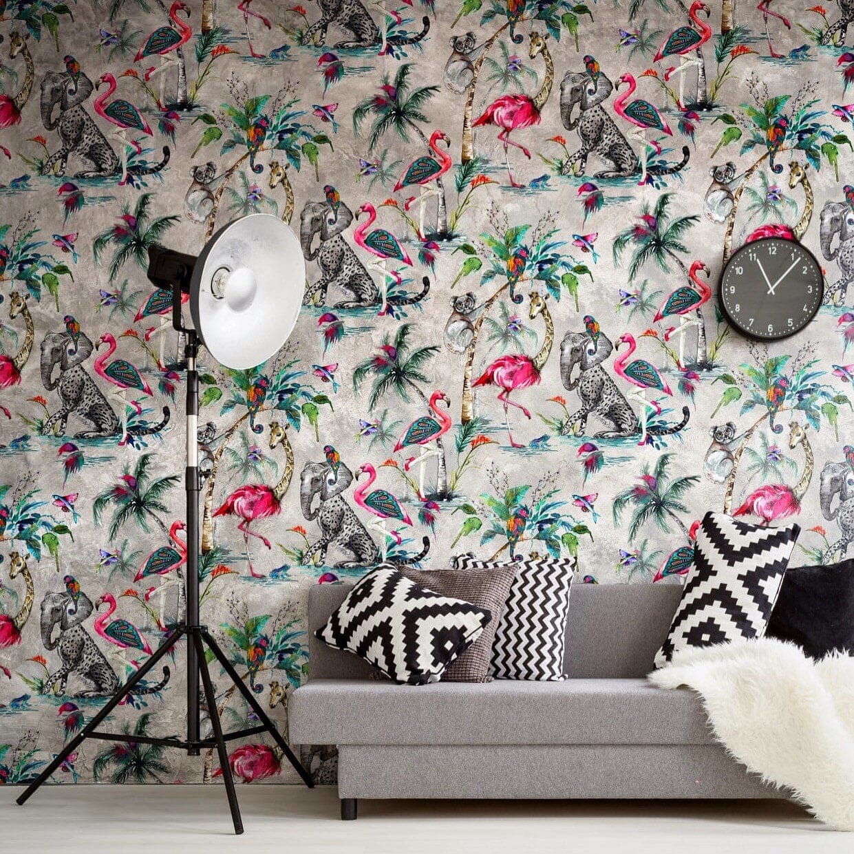 Muck N Brass Wallpaper ChiMiracle grey wallpaper
