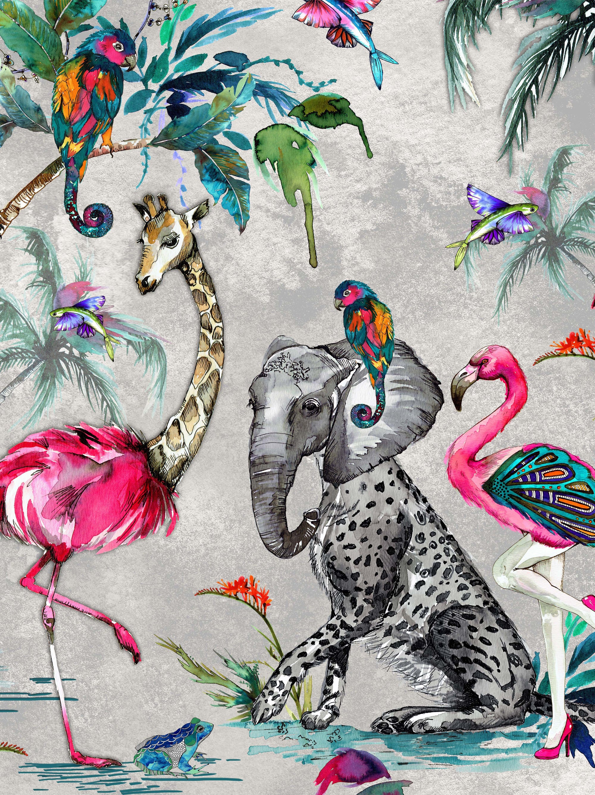 Muck N Brass Wallpaper ChiMiracle grey wallpaper