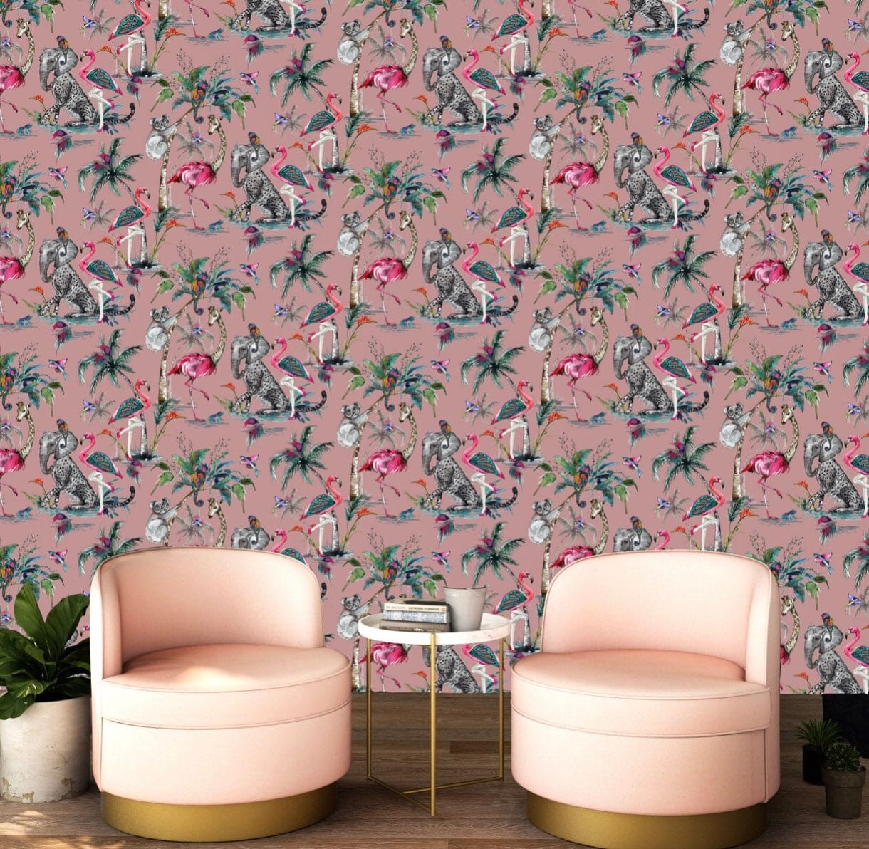 Muck N Brass Wallpaper ChiMiracle pink Wallpaper
