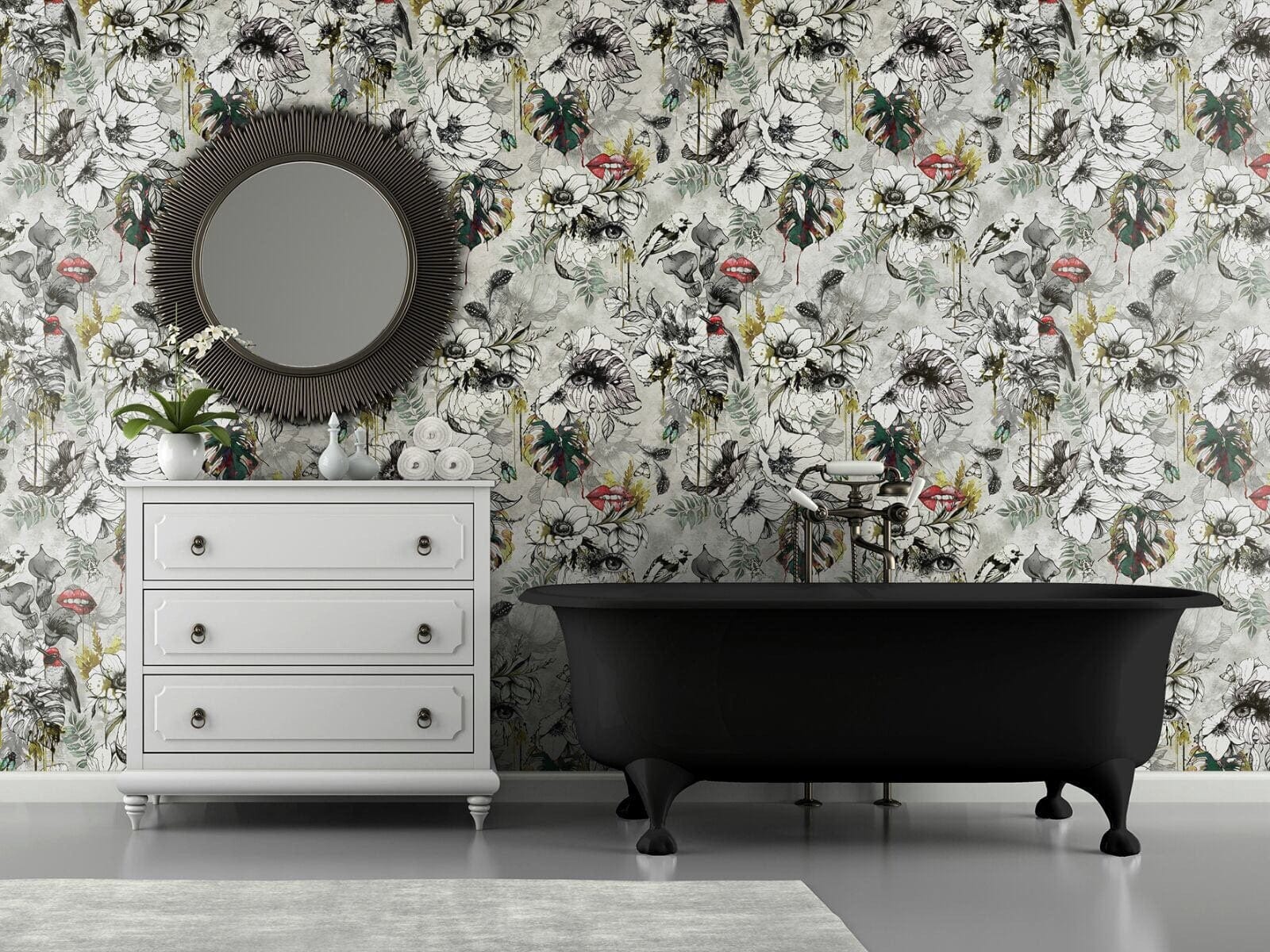 Muck N Brass Wallpaper Furtiva Lagrima Green luxury wallpaper