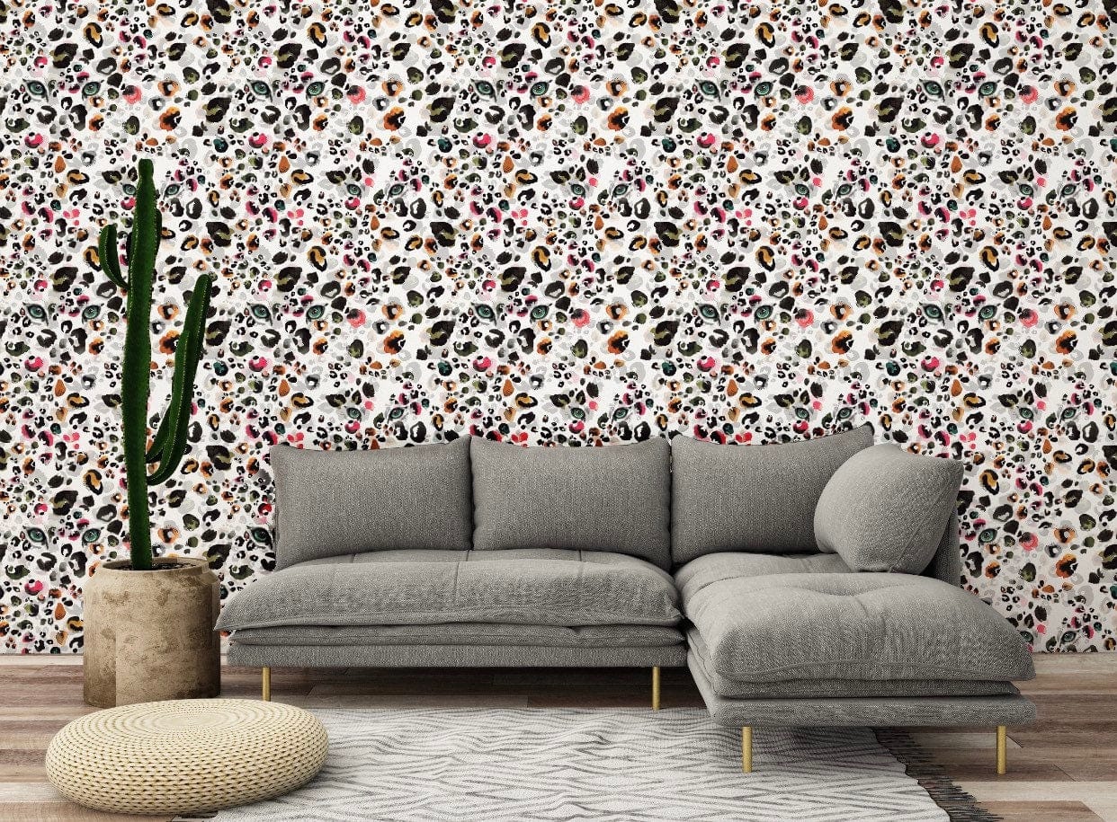Muck N Brass Wallpaper Lazy Leopard Wallpaper