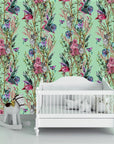 Muck N Brass Wallpaper Pompous Pampas Mint Wallpaper