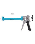 Amazon Basics Amazon Basics Heavy Duty Sealant Caulking Gun - 310 ml - 12:1 Thrust Ratio, Aluminium handle with plastic support grip, Blue/Grey