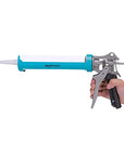 Amazon Basics Amazon Basics Heavy Duty Sealant Caulking Gun - 310 ml - 12:1 Thrust Ratio, Aluminium handle with plastic support grip, Blue/Grey