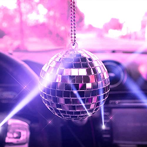 Coomatec 14 Pieces Disco Ball Mirror, 4 Sizes Hanging Disco Ball Decoration Reflective Mirror Ball for Bar Party, Christmas Tree Ornament