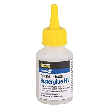 Everbuild Everbuild Stick2 Superglue High Viscosity – Suitable for DIY & Professional projects – Industrial Grade – High Strength – Rapid Setting – Clear – 20g