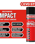 EVO-STIK EVO-STIK Impact Adhesive Spray, Bonds Immediately on Contact, High Shear Strength, Colour: Translucent Amber, Size: 200ml Spray Can