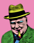 Muck N Brass Posters, Prints, & Visual Artwork A4 Churchill Pop Art