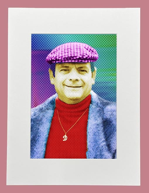 Muck N Brass Posters, Prints, & Visual Artwork A5 Mounted Del Boy Pop art print