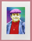 Muck N Brass Posters, Prints, & Visual Artwork A5 Mounted Del Boy Pop art print