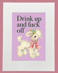 Muck N Brass Posters, Prints, & Visual Artwork A5 Mounted Muck N Brass Drink up print