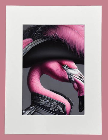 Muck N Brass Posters, Prints, & Visual Artwork Major Flamingo Print