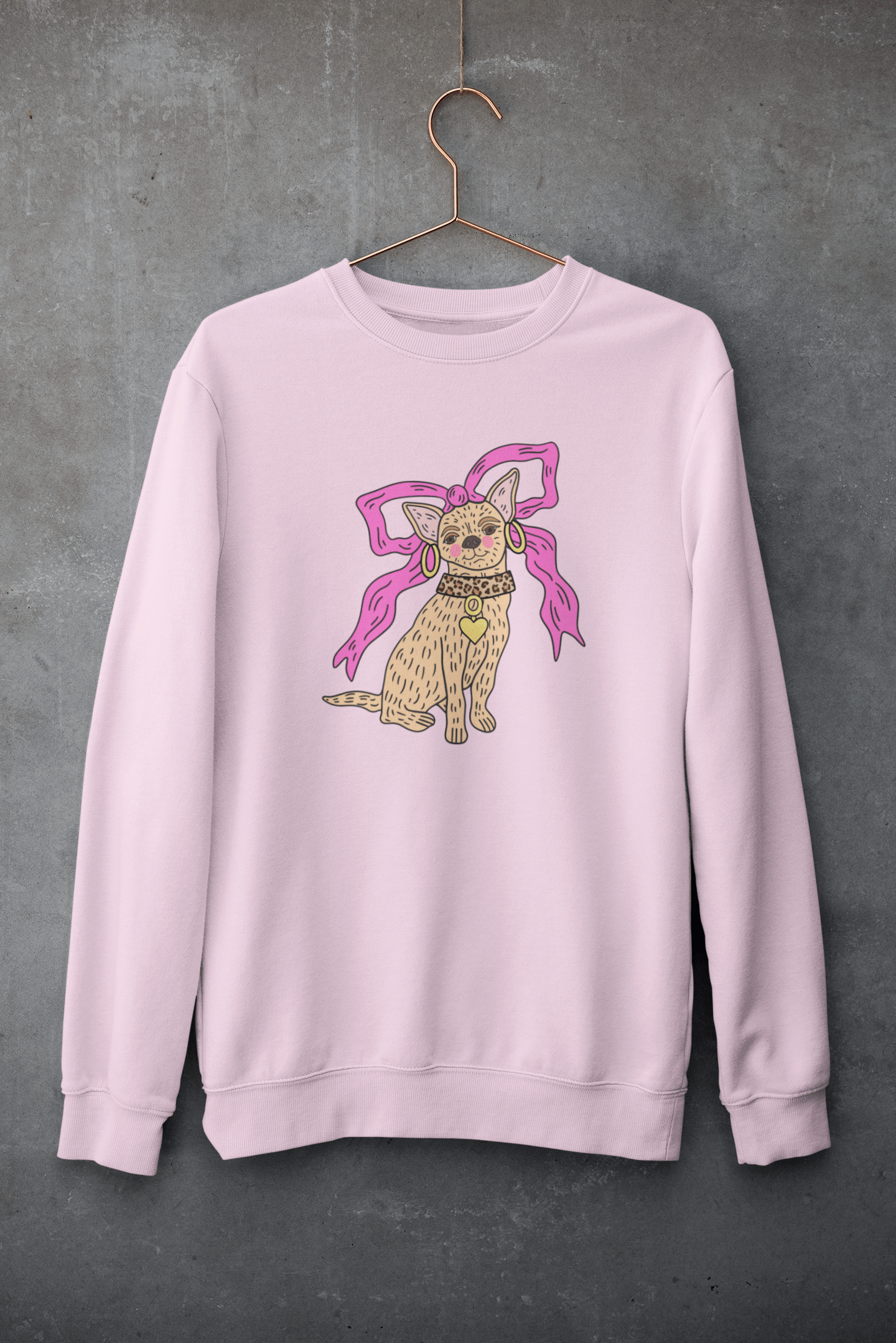 Muck N Brass Shirts & Tops Pink / Small Muck N Brass X Ellamae Statham Pooch Sweatshirt