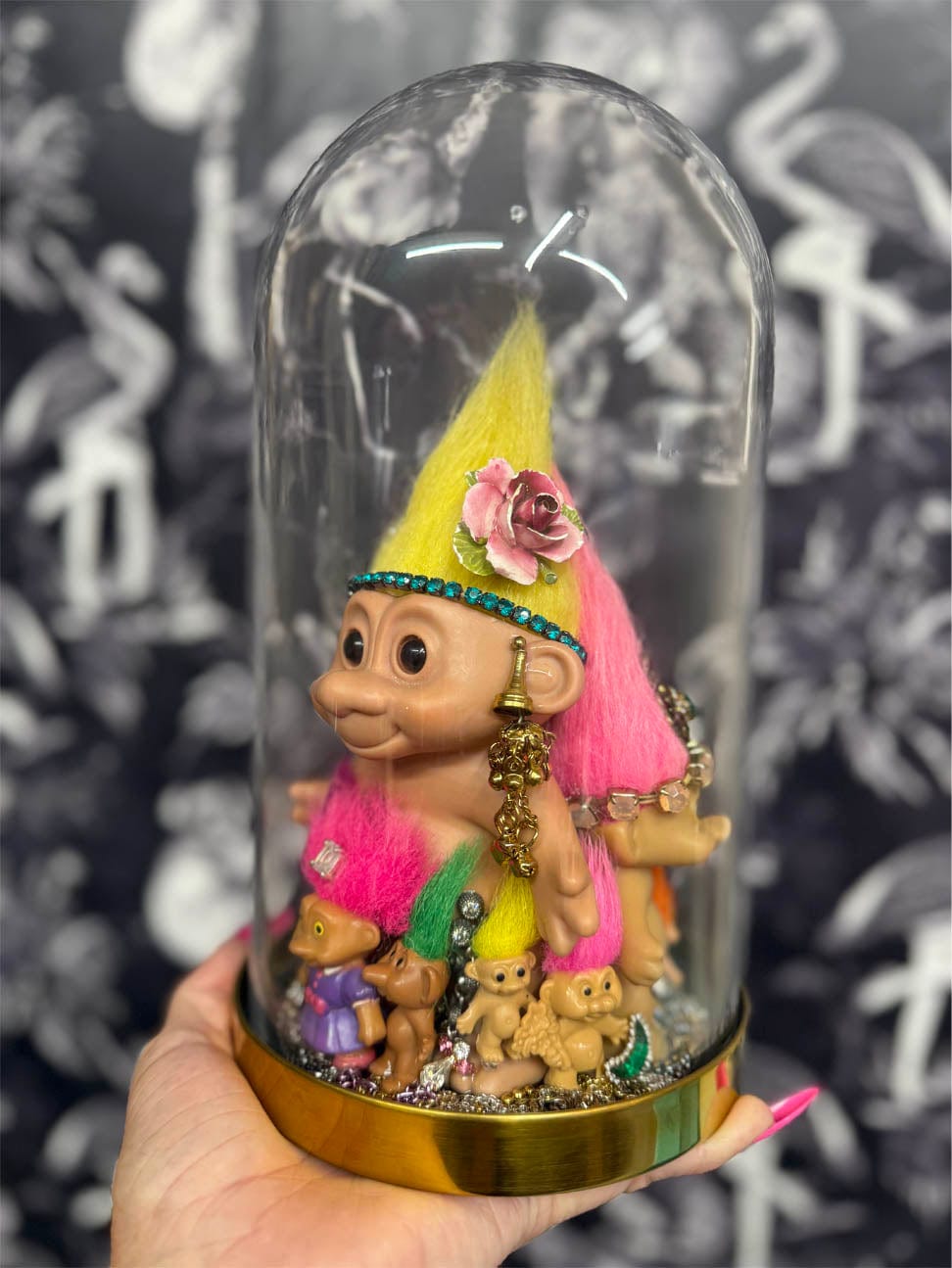 Muck N Brass Toys R Art Trolls in a Dome