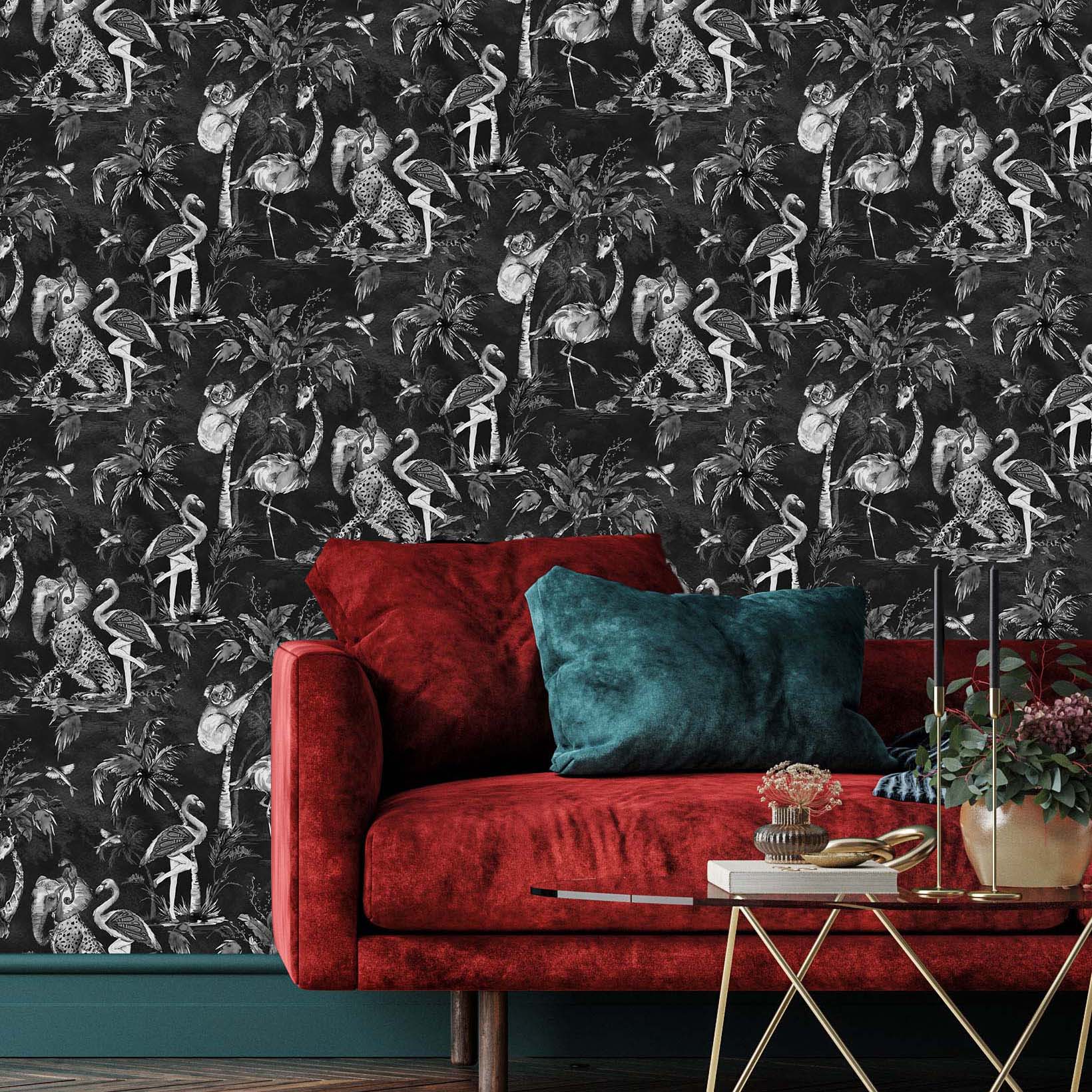 Muck N Brass Wallpaper ChiMiracle Black Wallpaper