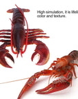 QIRG Simulation Lobster, Durable Plastic Lobster, Safe with Exquisite(Dark-Australian Lobster, 23cm)