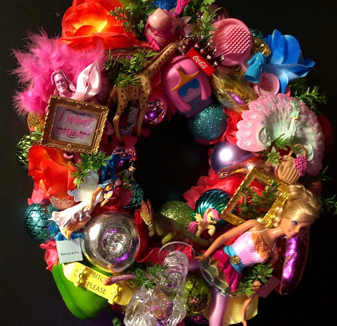 Muck N Brass Arts & Crafts Muck N Brass Kitsch Christmas Wreath Kit