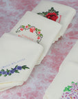 Muck N Brass Cloth Napkins Set of six ADULT ONLY napkins in Ivory or Pink