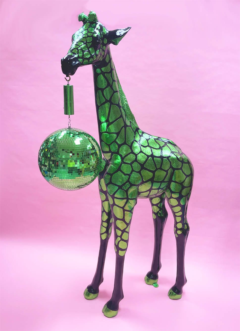 Muck N Brass Lamps Black and Green Disco Giraffe