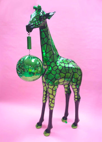 Muck N Brass Lamps Black and Green Disco Giraffe