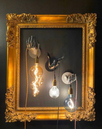 Muck N Brass Lamps Mannequin hand lamp