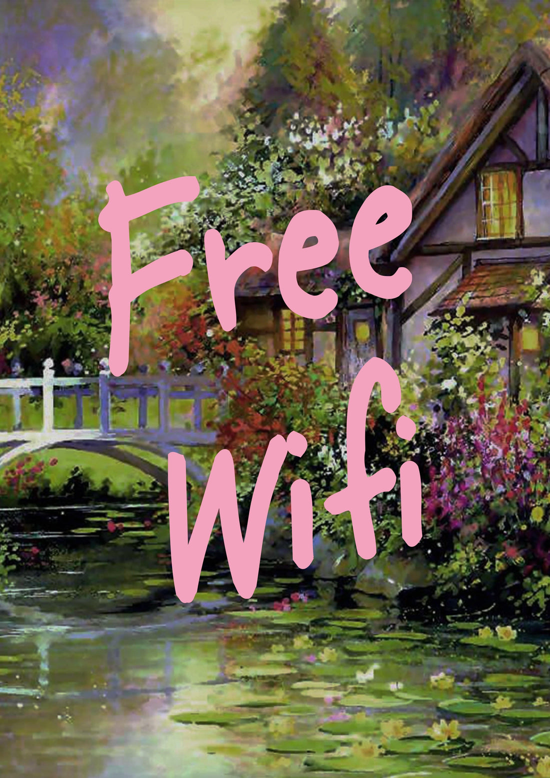 Muck N Brass Posters, Prints, & Visual Artwork A4 "Free WiFi" print