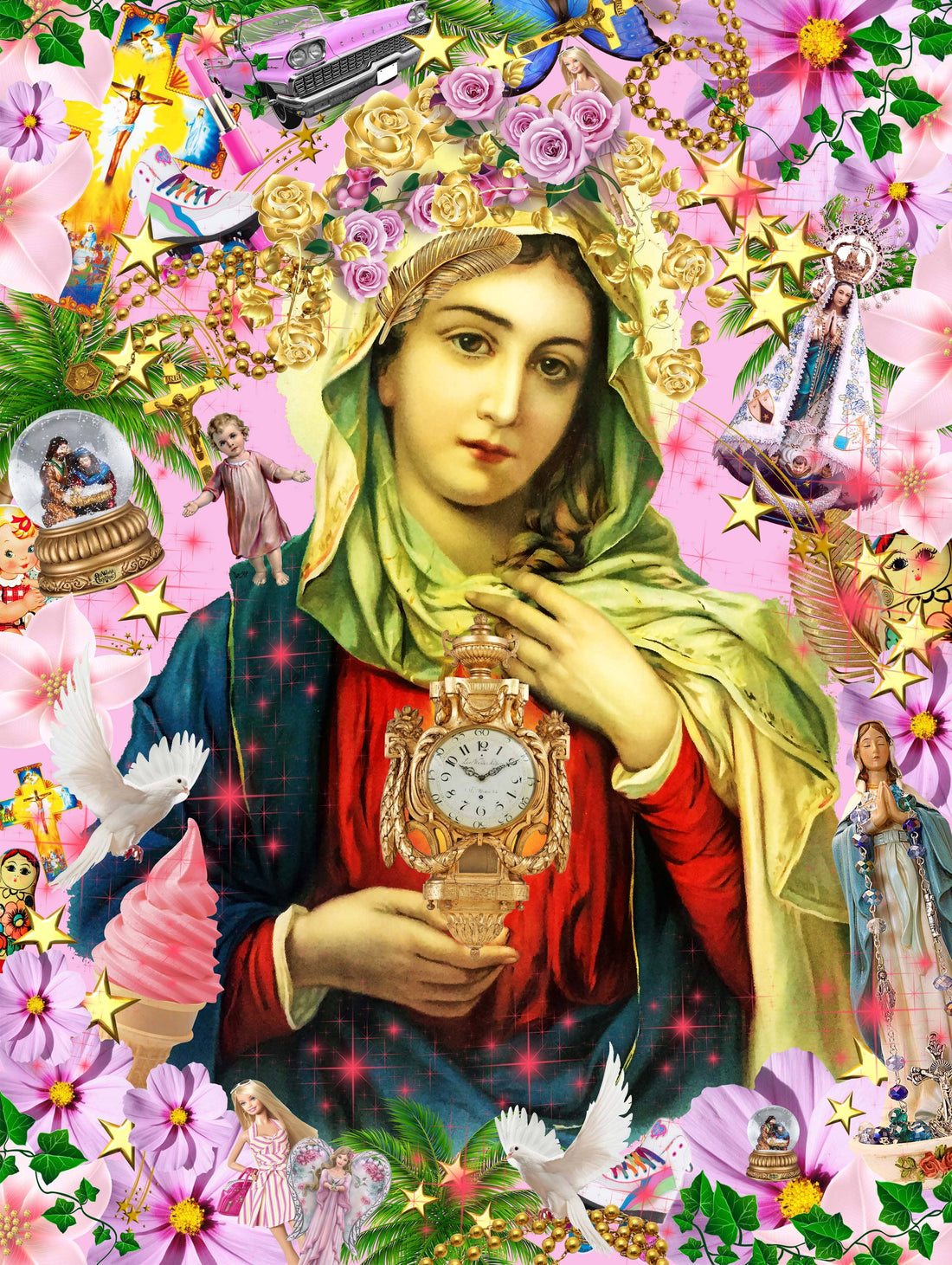 Muck N Brass Posters, Prints, & Visual Artwork Mary’s massive clock print