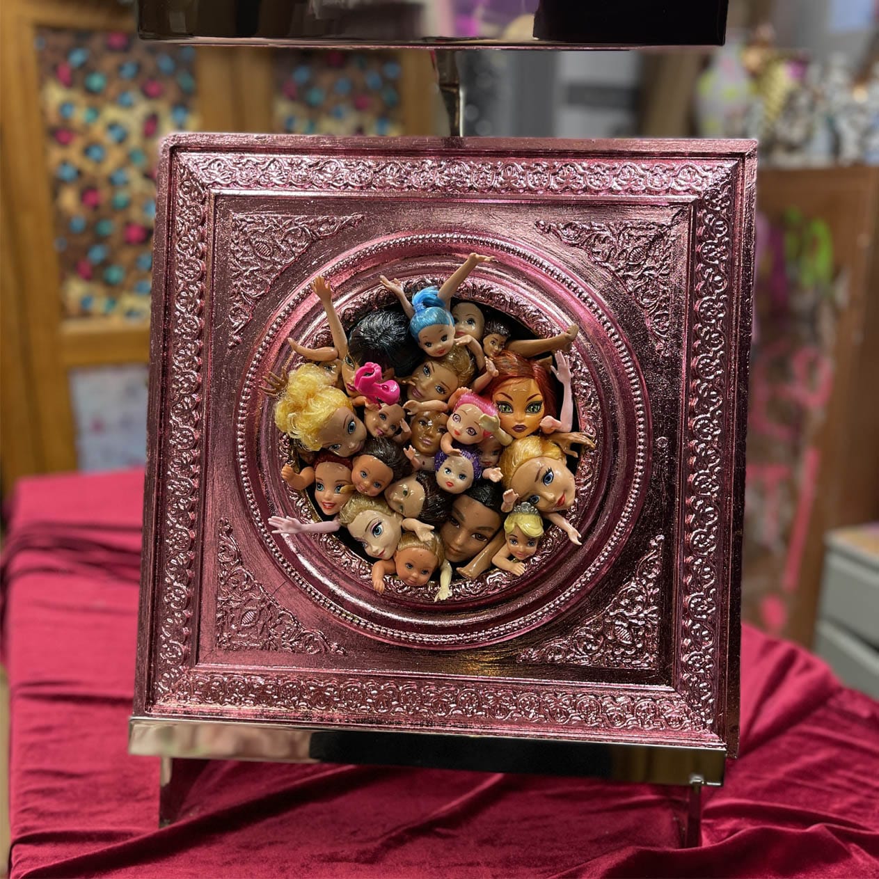 Muck N Brass Toys R Art - no 24 Antique frame dolls